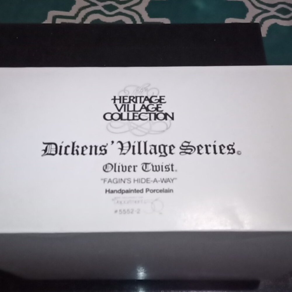 Vintage Dept 56 Dickens Christmas Village Oliver Twist Fagin's Hide-a-wa… - Picture 12 of 13